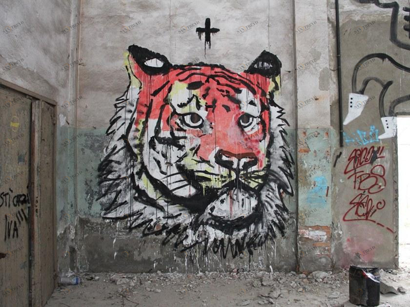 MOMENTI Авторский художественный принт Crazy home paintings Re-004