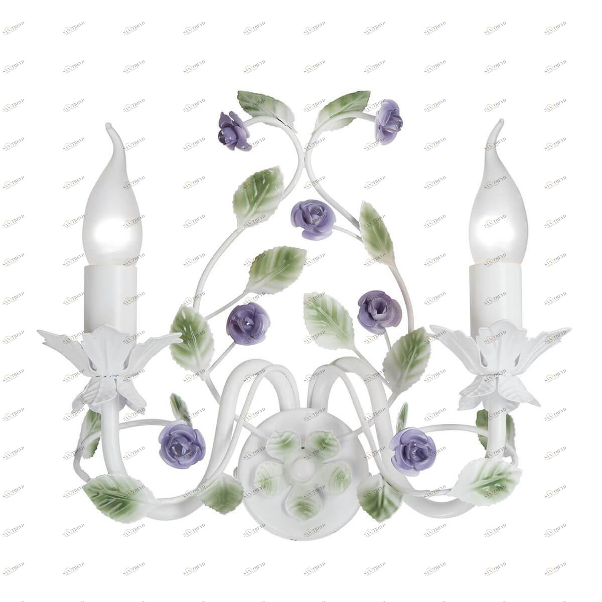 Бра настенное белое Vitaluce V1794-0/2A VITALUCE ФЛОРИСТИКА 00-3931514 Белый 