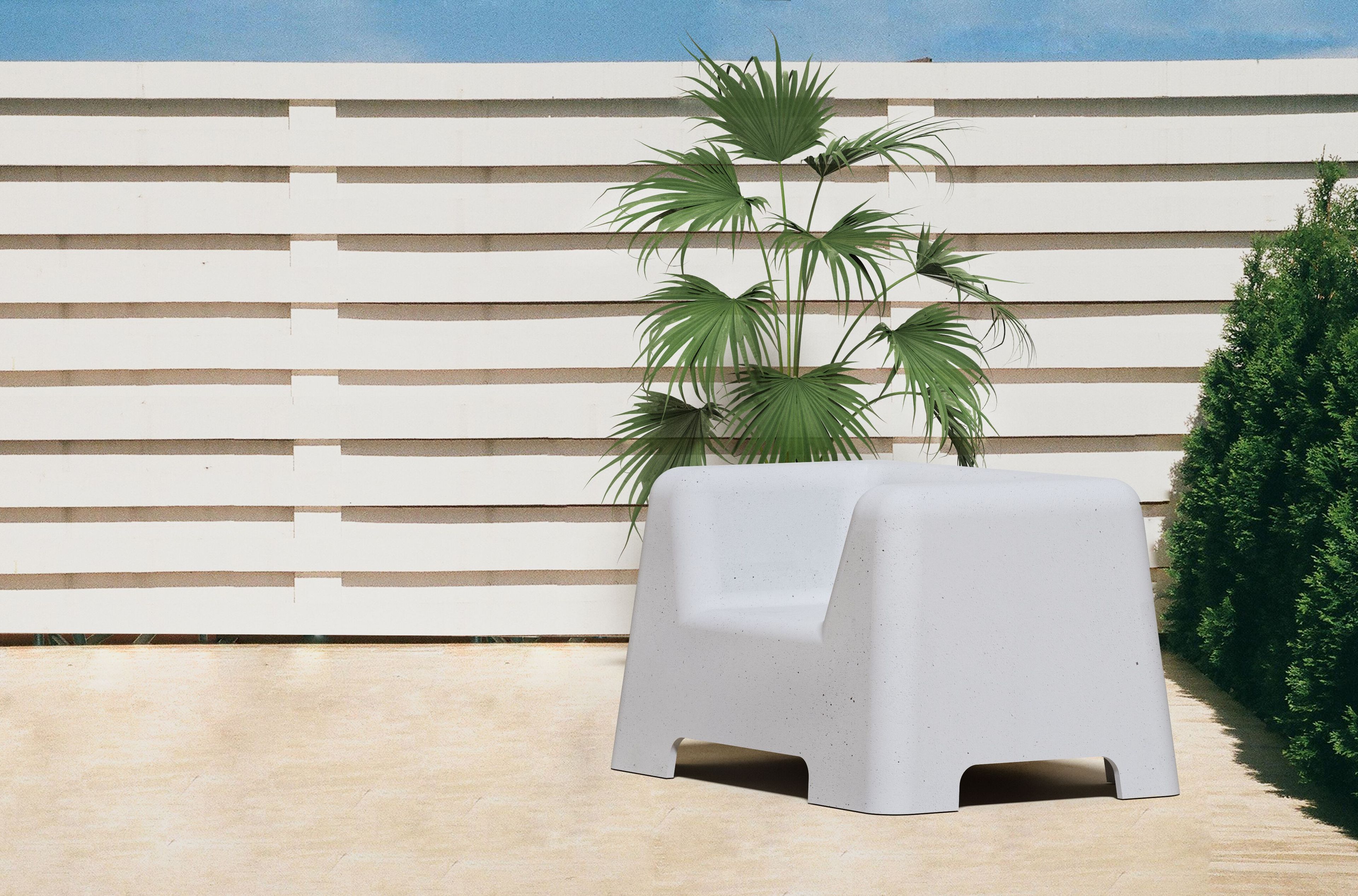 Наружное сиденье из армированного волокном бетона SIT уличный диван ARCH-00022508 - Вид №3