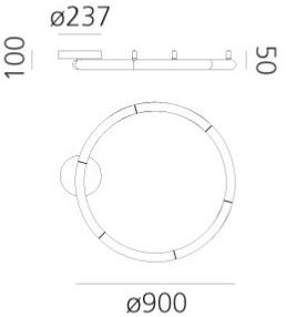 Artemide Настенный светильник / потолочный светильник из метакрилата Alphabet of light sun-id-1493358 - Вид №2