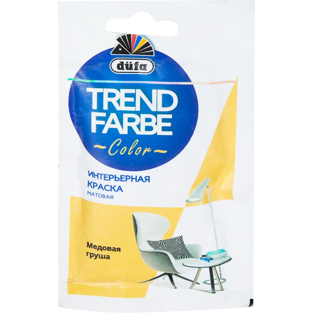 Краска для стен и потолков Trend Farbe цвет Медовая груша 50 мл Dufa STLM-2021003