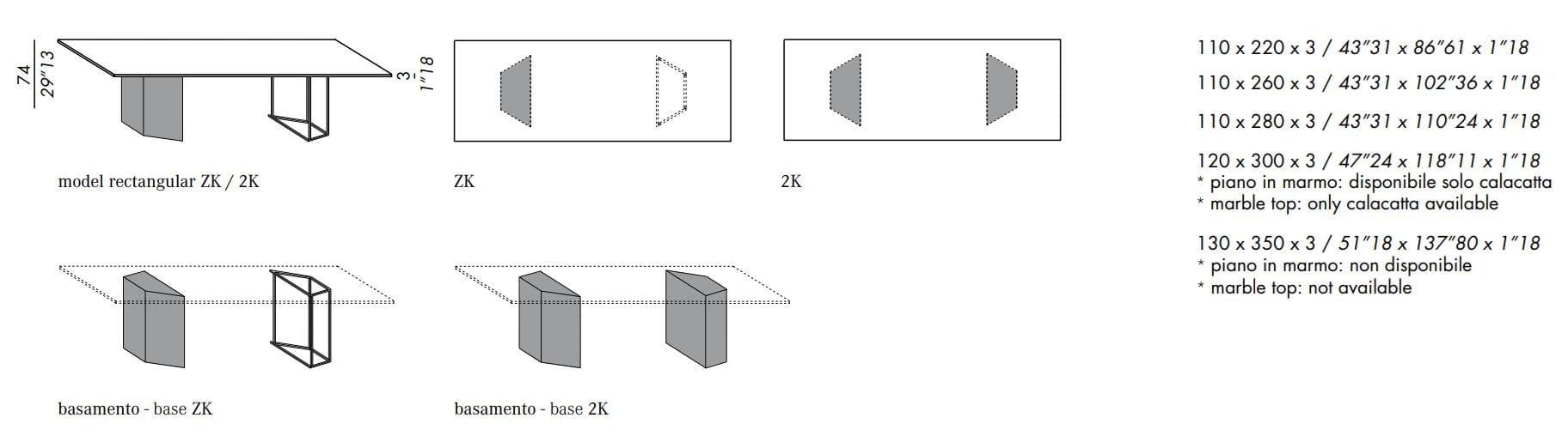 Прямоугольный обеденный стол Meridiani Edition Plinto ARCH-00036489 - Вид №3
