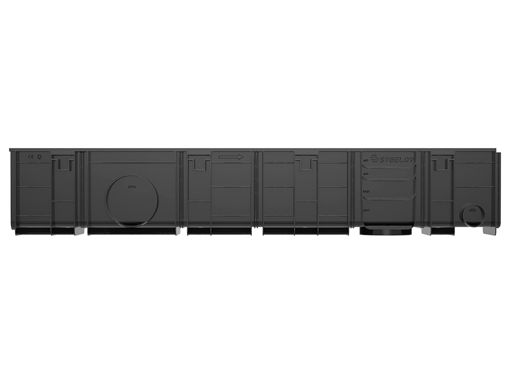 Р10180С Лоток пластиковый SteeStart DN100 H 180 ГеоПластБорд GPBST-212 - Вид №1