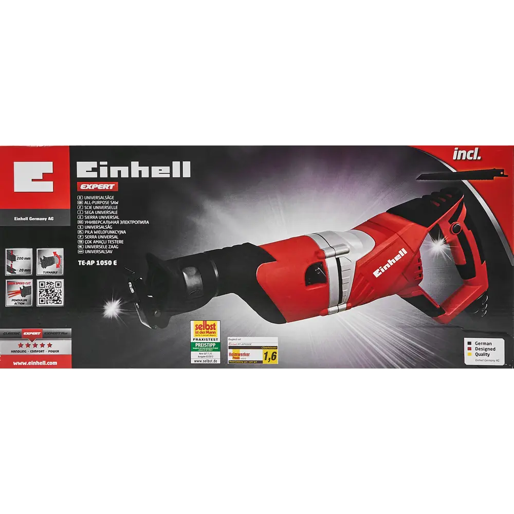 Пила сабельная сетевая Einhell TE-AP 1050 E, 1050 Вт STLM-2081236 - Вид №7