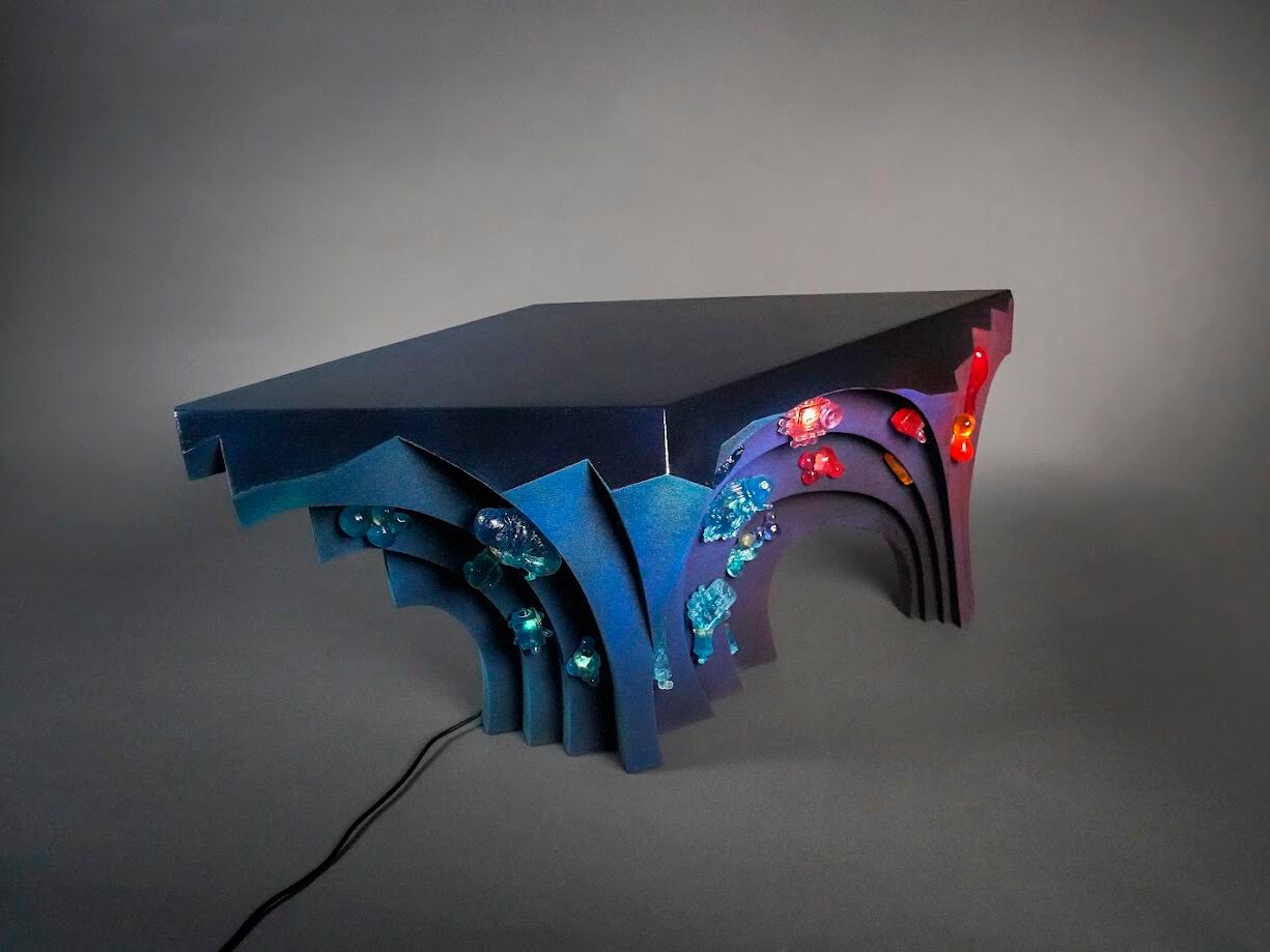 Журнальный столик из кварцевого песка и смолы LO Contemporary Oniric ARCH-00051581 - Вид №2