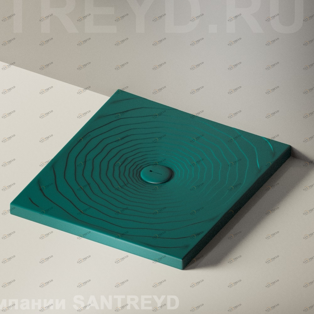 Flaminia WATER DROP Душевой поддон 80 см зеленый DR80.5020 Ceramica Flaminia DR805020