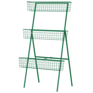 Вертикальный огород на 3 кашпо 82x150x50 см v61.2 л металл зеленый