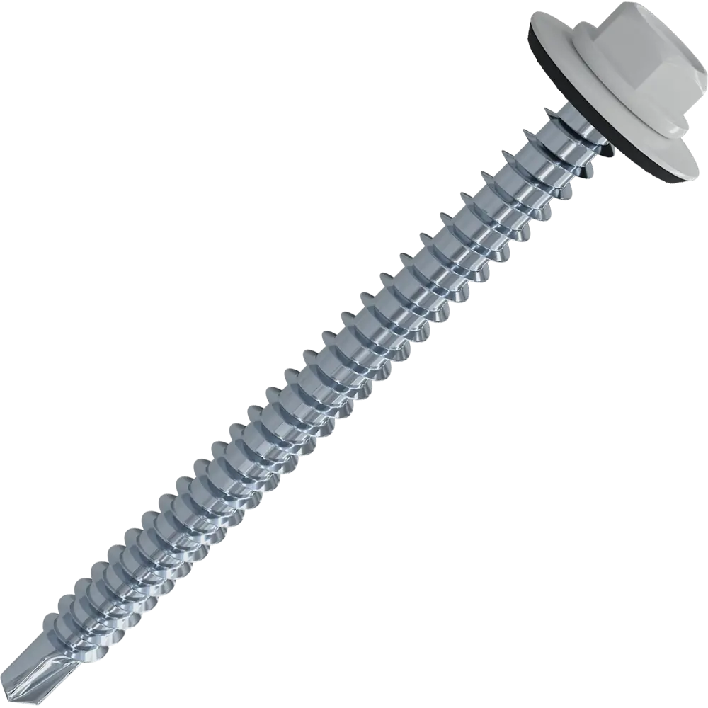 Кровельные саморезы Standers RAL9003 сверло белые 4.8x65 на вес 82182021 STLM-2125914 