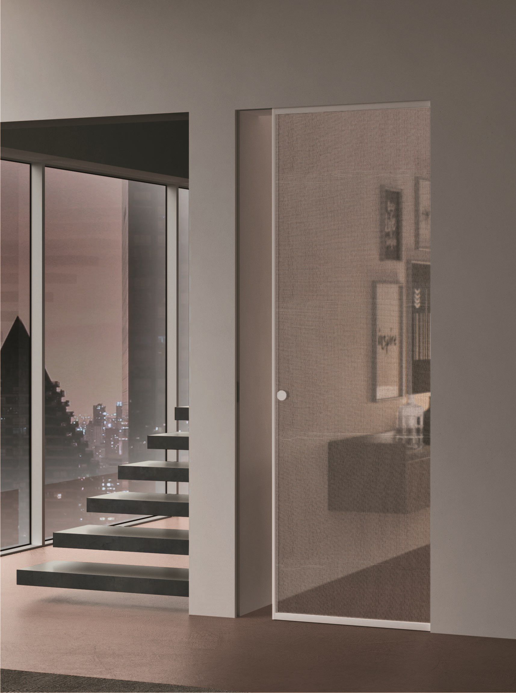 Раздвижные двери из стекла и алюминия BLUINTERNI Quadro-Move ARCH-00027464 - Вид №1