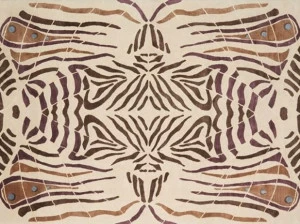 Deirdre Dyson Прямоугольный коврик ручной работы Butterfly 40