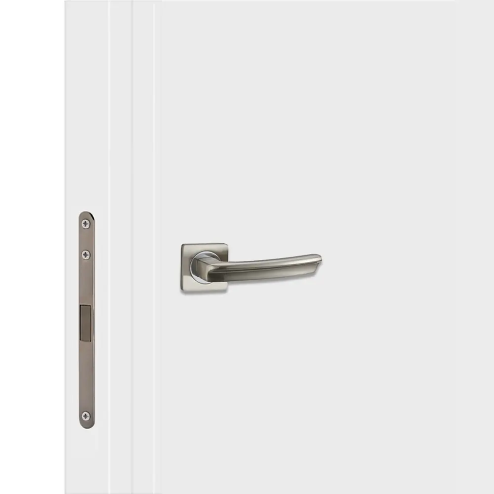 Дверь межкомнатная глухая Invisible 70x220 см левая цвет белый с замком VELLDORIS STLM-2041805 - Вид №2