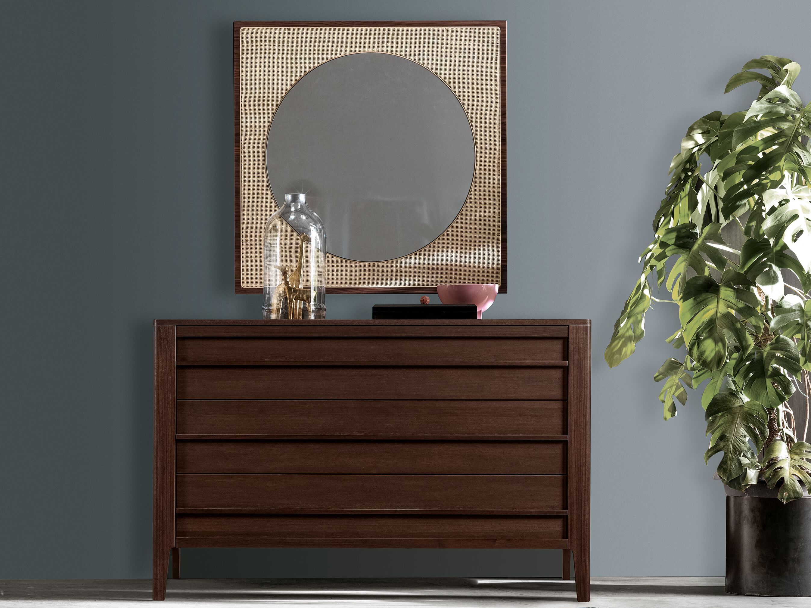 Настенное деревянное квадратное зеркало Modesign Шанхай ARCH-00025839 - Вид №1