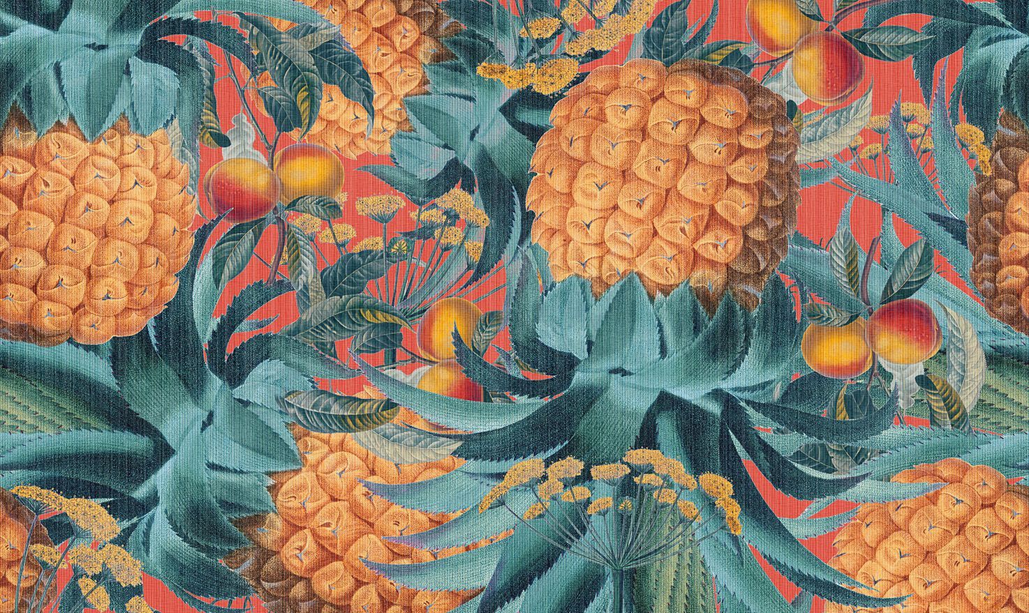 Обои с цветочными мотивами Jannelli&Volpi GIANT PINEAPPLE ARCH-00139380 - Вид №2