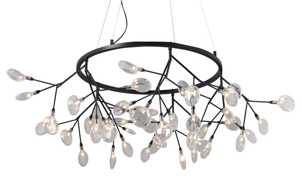 Подвесная светодиодная люстра Crystal Lux Evita SP45 D черная CRYSTAL LUX ДИЗАЙНЕРСКИЕ, EVITA 108747 Черный  - Вид №1