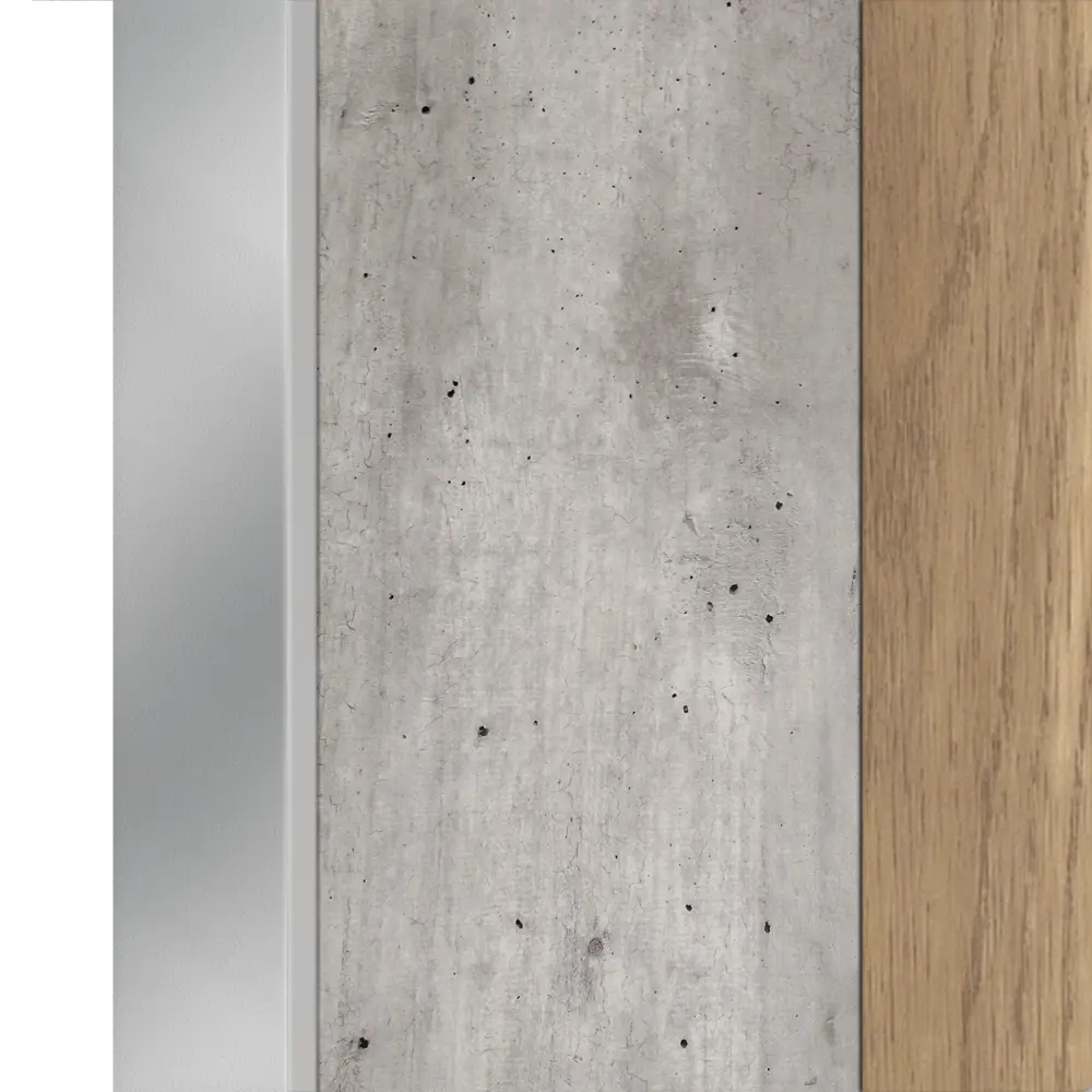 Дверь межкомнатная глухая Дайона 4 60x200 см ПВХ цвет бетон краколет/дуб европейский с замком и петлями 84835898 STLM-2156176 VELLDORIS  - Вид №2