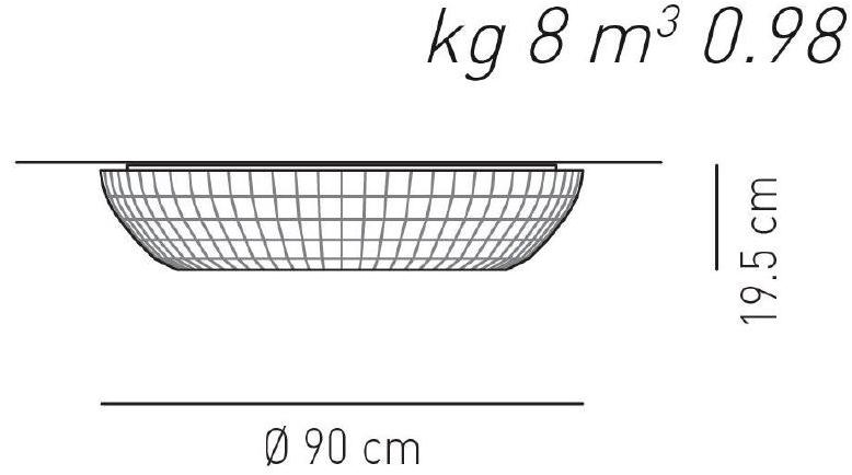 AXOLIGHT Потолочный светильник из ткани Bell sun-id-1362290 - Вид №9