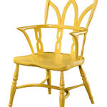 W521 Готическое кресло Interlace Windsor Arm Chair ijlbrown  - Вид №8