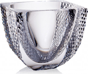 10622865 Cristal de Paris Ваза квадратная Cristal de Paris 17см "Диамант" Хрусталь