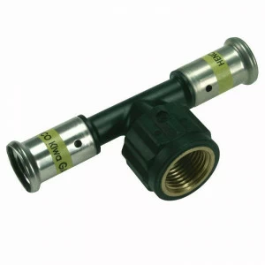 Тройник пресс-В PVDF HENCO 26x1/2"x26