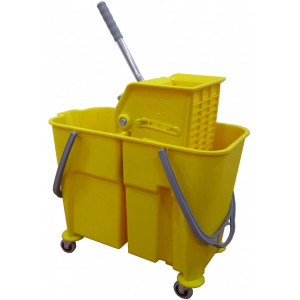 CKS 3336 Nossa Ведро для профессиональной уборки пластиковое емкость 2х18 л. с отжимом на поворотных колесах