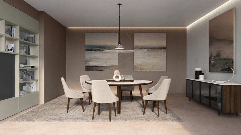 Febal Casa Круглый обеденный стол с ленивой сьюзан sun-id-1508833 - Вид №3