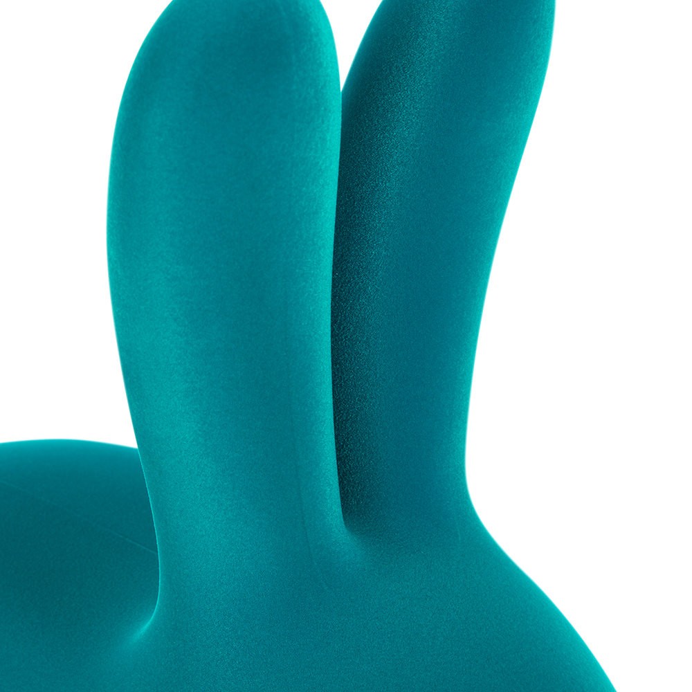 Qeeboo RABBIT CHAIR VELVET 90010LB Turq стул 120381 - Вид №2