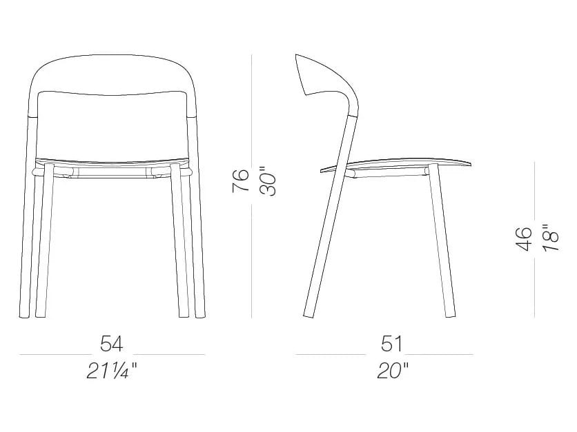 Полипропиленовый садовый стул Lapalma HAWI OUTDOOR ARCH-00150285 - Вид №8
