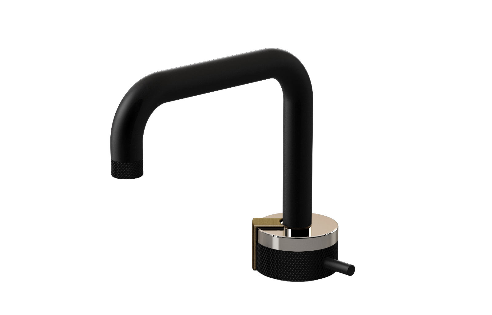 E-11500-R1PN-L2VBB-MBK Однорычажный прогрессивный смеситель для раковины - излив 15,3см GRAFF MOD+