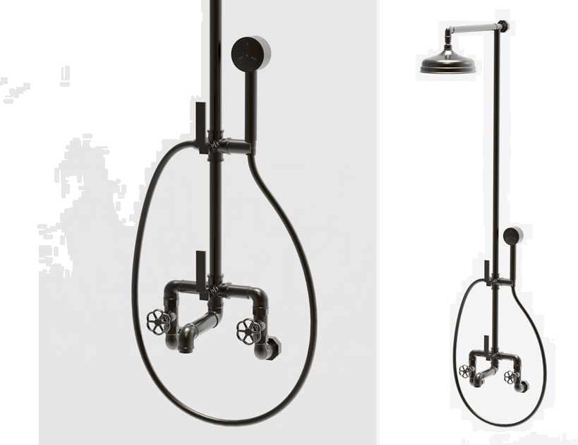 BLEU PROVENCE Настенный комплект для ванны с ручным душем с верхним душем Rubinetti per vasca Rvmt313 - Вид №1