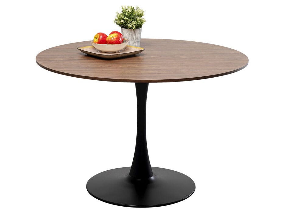 Круглый стальной и деревянный кухонный стол KARE Design SCHICKERIA ARCH-00031210