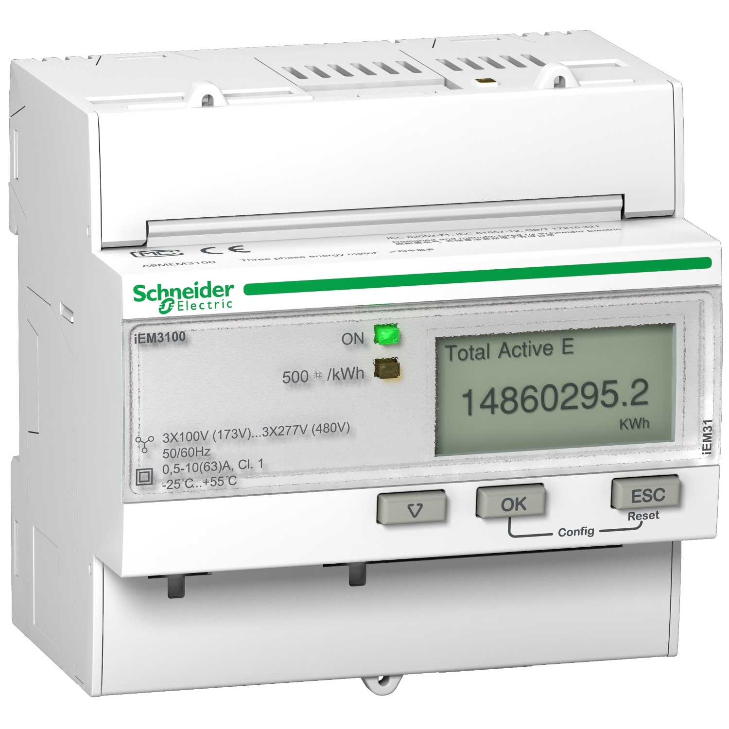 A9MEM3250R Поверенный счетчик 3-ф актив. iEM3250, RS-485 Schneider Electric Acti 9 iEM3000 
