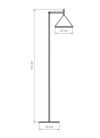 Алюминиевый светодиодный торшер luxcambra Sutton ARCH-00139339 - Вид №2