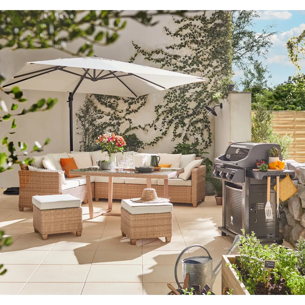 Naterial Aura — садовый зонт с боковой стойкой 286×286 см белый 82232810 STLM-1570652 - Вид №26