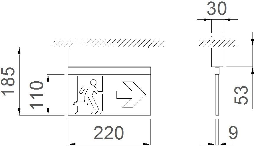 DAISALUX Потолочный светодиодный аварийный свет Ikus sun-id-1350606 - Вид №1