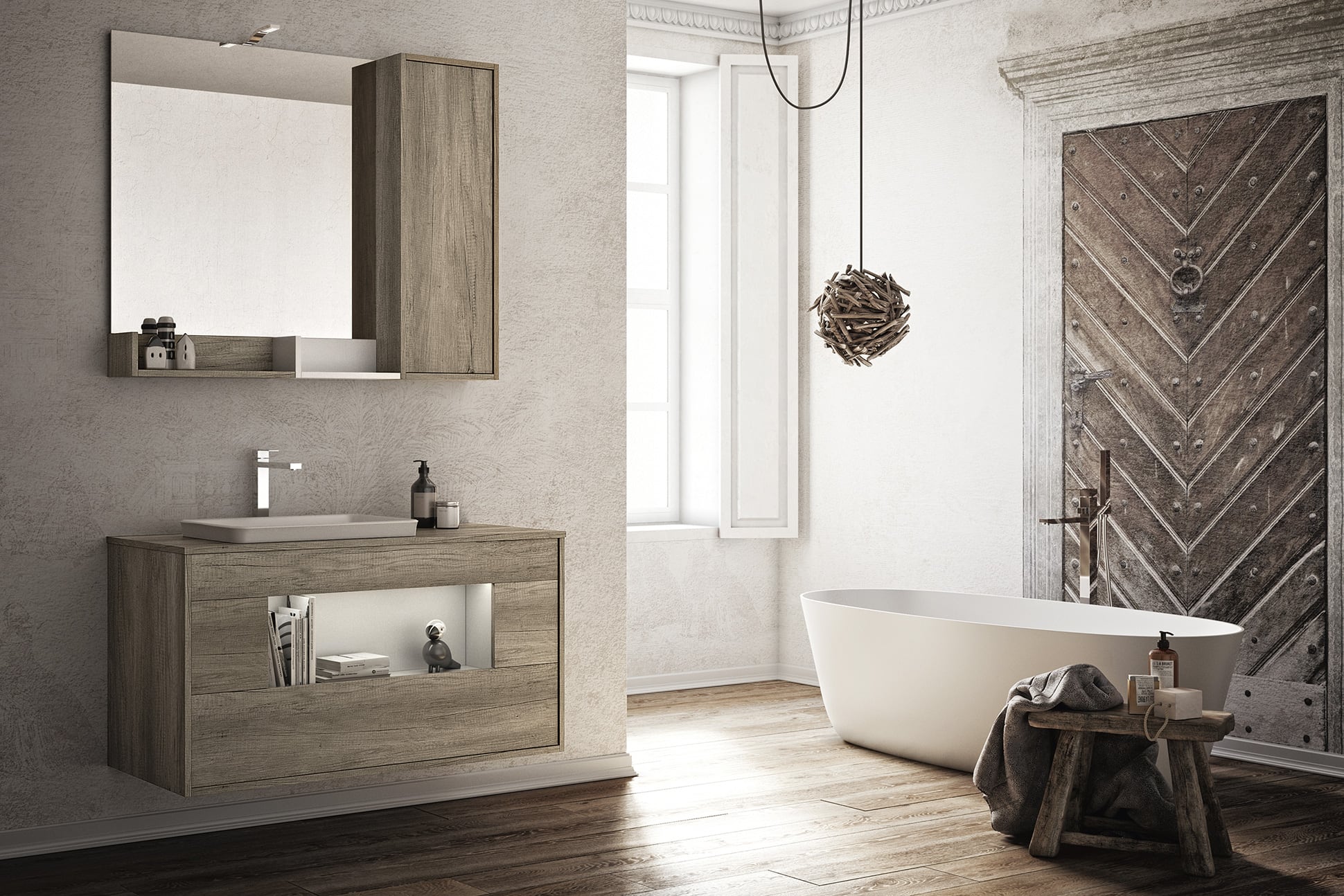 Lume 05 Mastella  Lume  Комплект мебели для ванной 