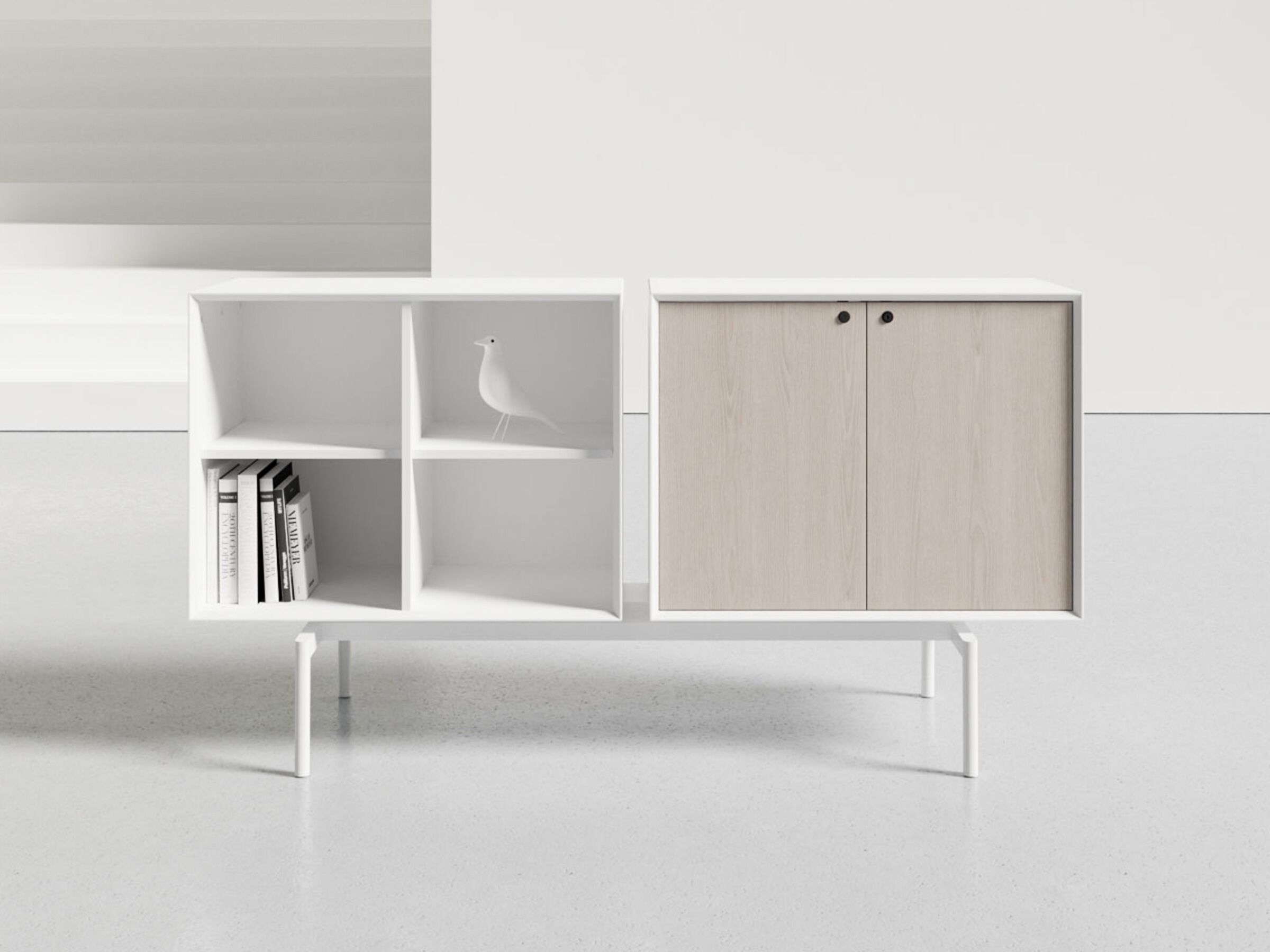 Деревянный офисный шкаф с распашными дверями WORKSPACE HUTCH ARCH-00032263 - Вид №9