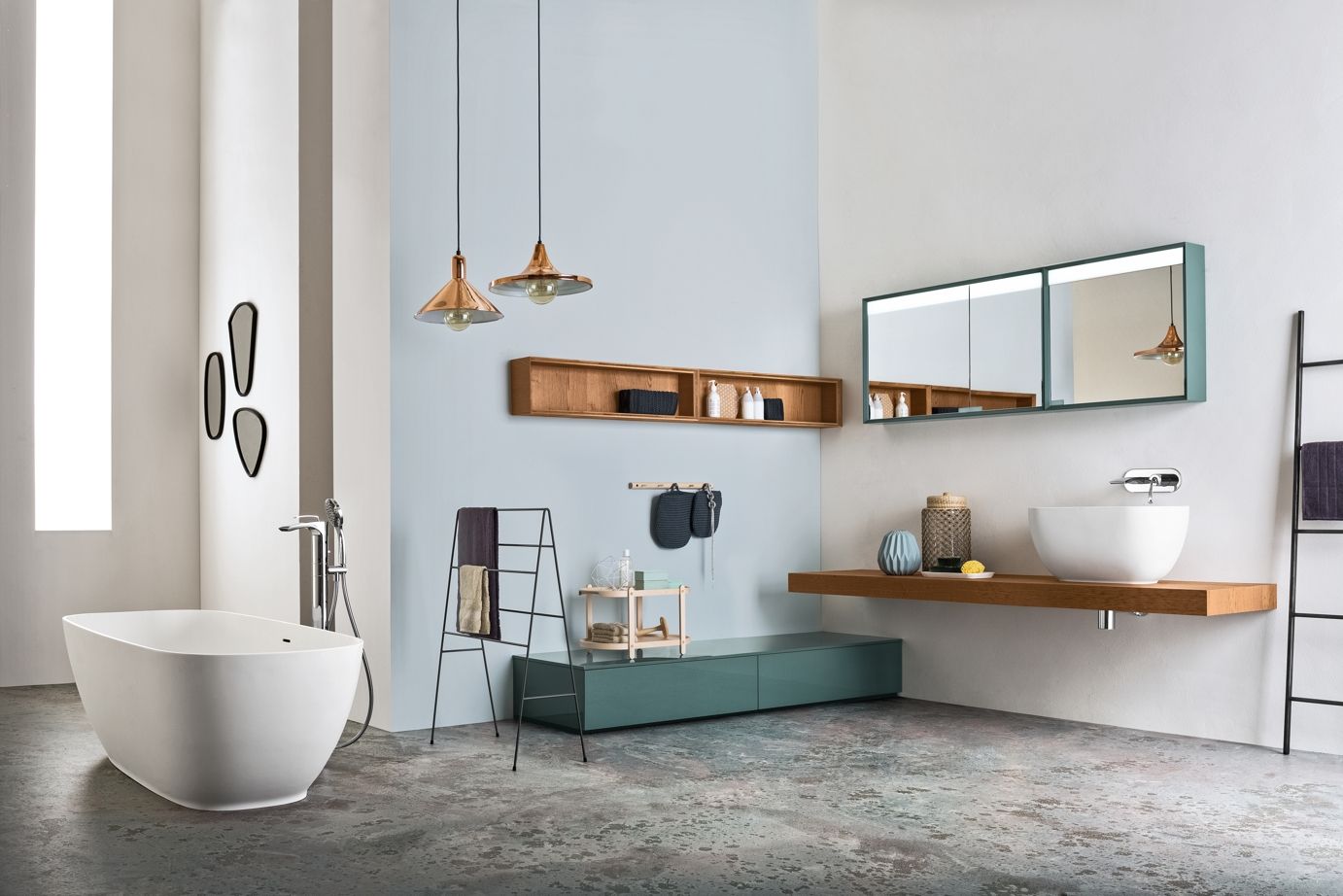 Овальная ванна в центре комнаты в Geablu ARBLU CATINO ARCH-00140381 - Вид №8