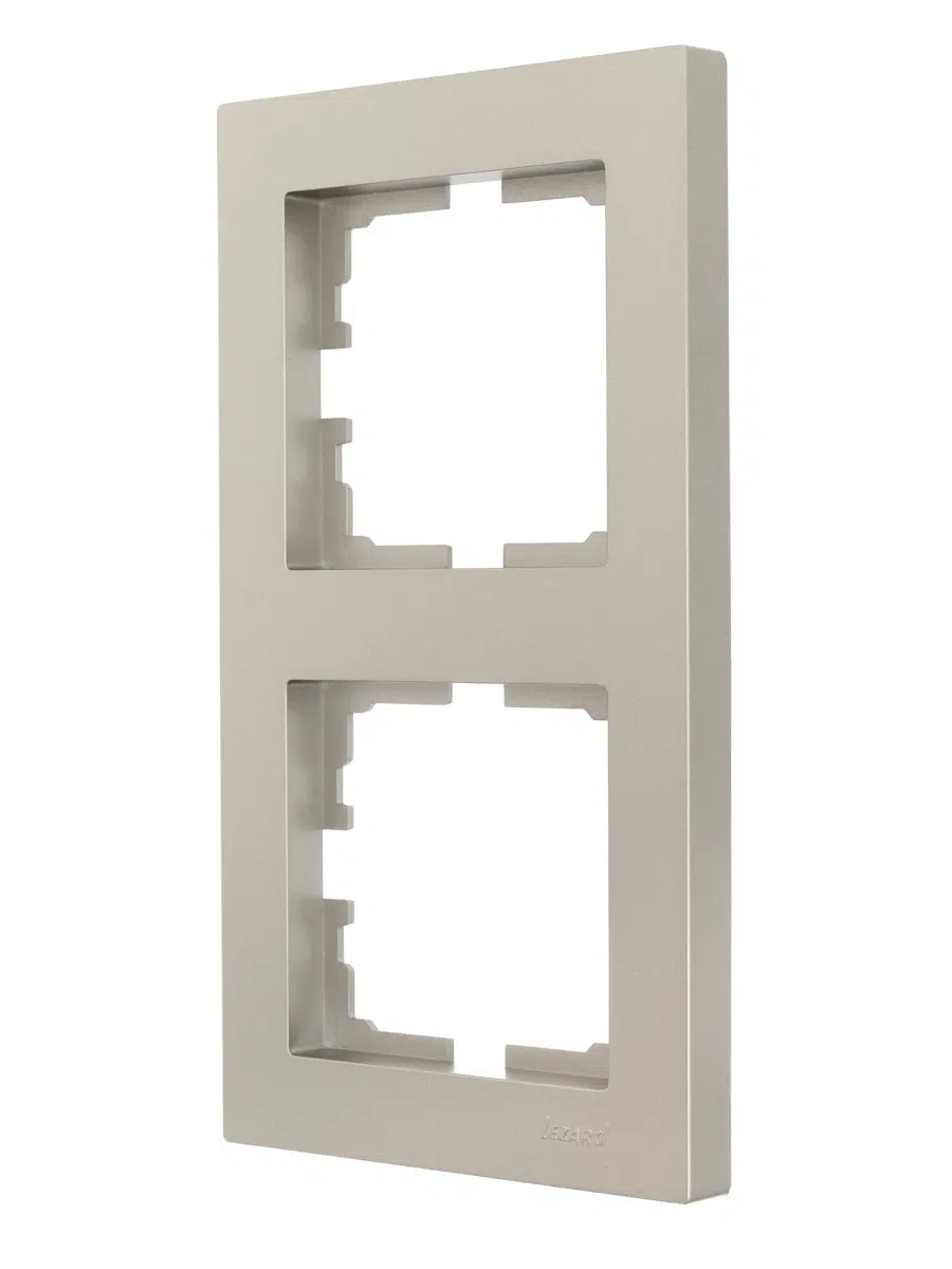 VESNA Рамка 2-ая вертикальная без вст титан LEZARD 742-3700-152