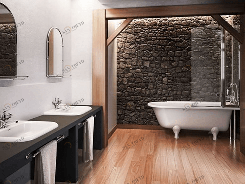 Ванна акриловая Hampton правосторонняя с ножками L2W Hampton Burlington E14, L2W