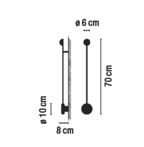 Регулируемый светодиодный настенный светильник Vibia ARCH-00114365 - Вид №7