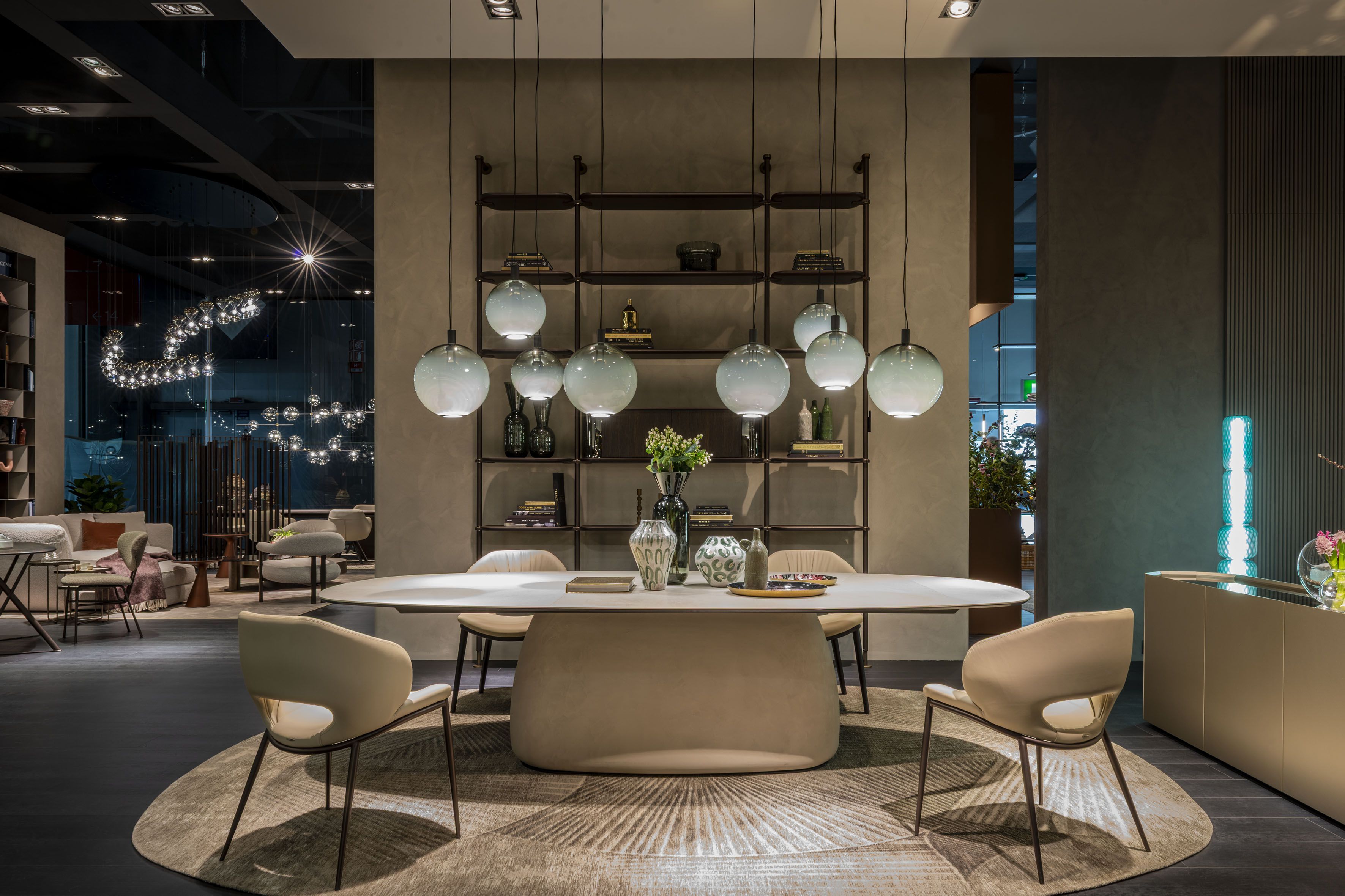 Прямоугольный керамический обеденный стол с центральным основанием Cattelan italia Botero ARCH-00111299 - Вид №4