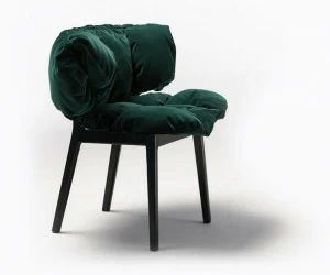 edra Мягкое бархатное кресло  Blv010