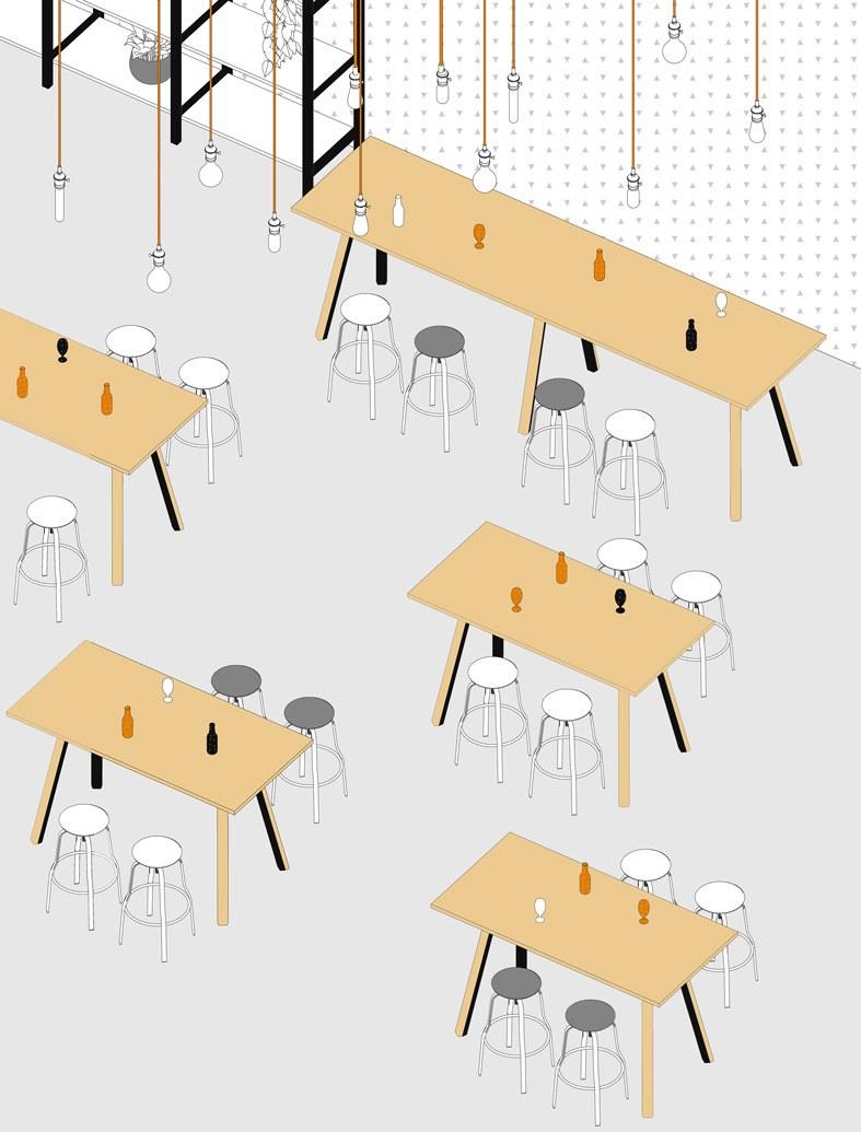 Lapalma Прямоугольный высокий стол из ламината Ori sun-id-1382417 - Вид №4