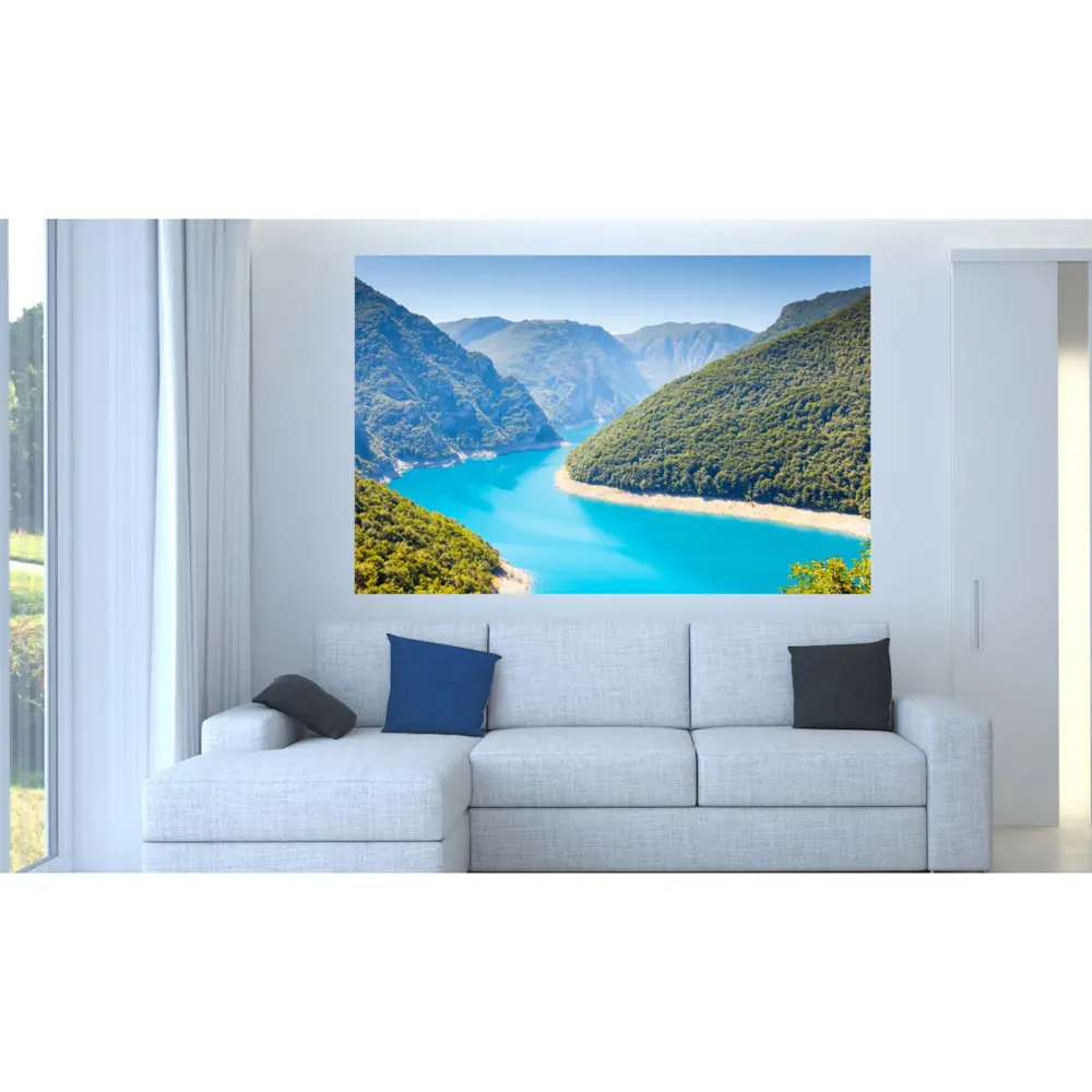 Фотообои бумажные Голубое озеро 200x140 см Симфония STLM-2054160 - Вид №1