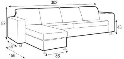 Sits Мягкий 3-х местный диван из ткани Palma sun-id-1473534 - Вид №4