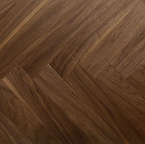 Паркет Ёлка Arti Parchetto Americano (американский) Орех американский Селект с брашью (Текстурированная) 750х110 мм 4900210008 - Вид №1