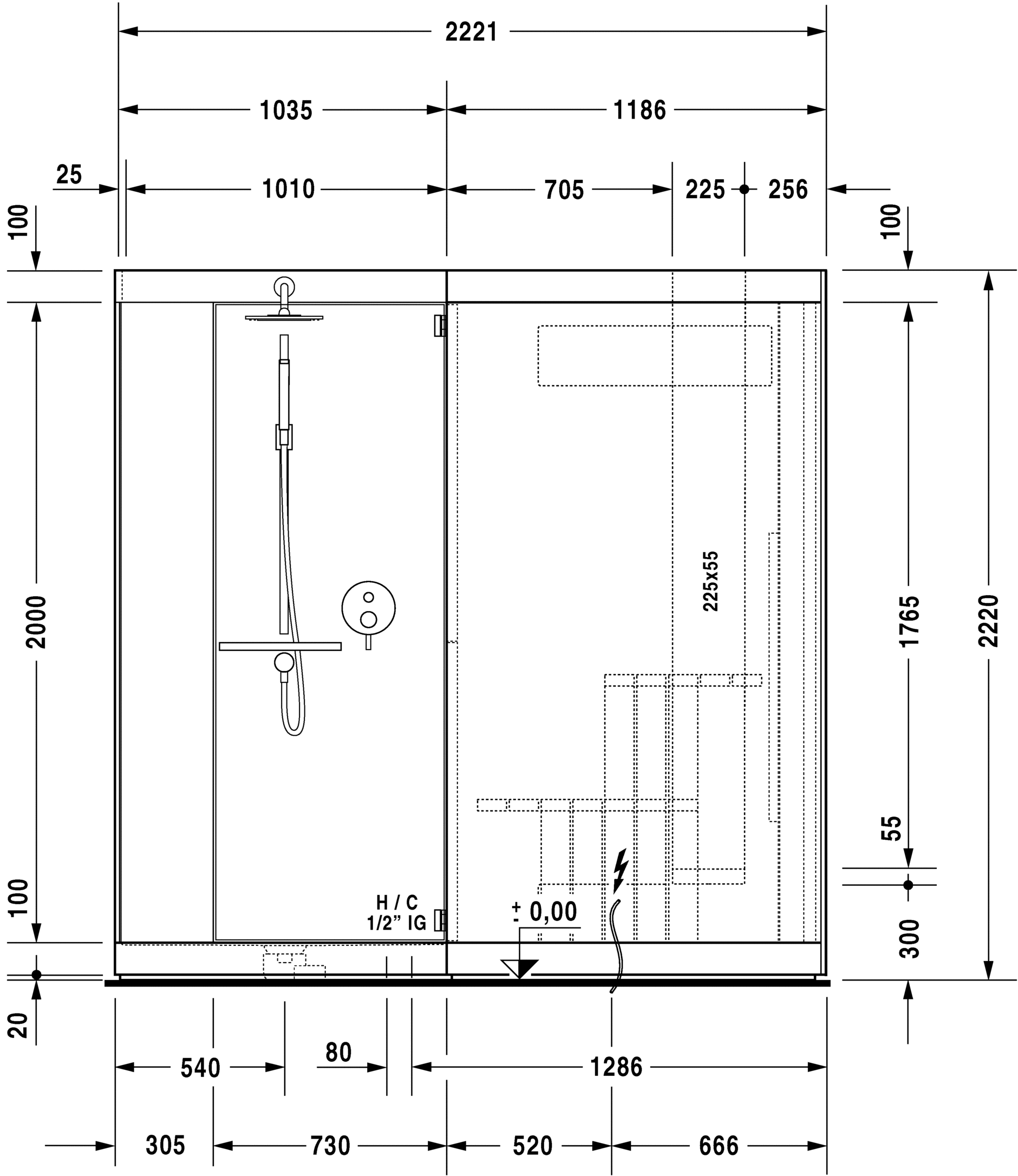 750413002011000 Inipi Сауна Inipi Ama, отдельно стоящая
Исполнение: американский орех (нат.шпон) Белый глянцевый декор Duravit  - Вид №2