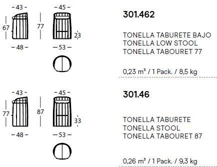 Sancal Высокий металлический табурет Tonella sun-id-1465846 - Вид №6