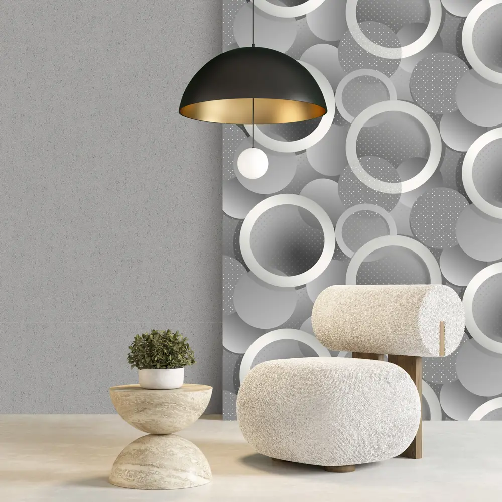 89384282 Обои флизелиновые Erismann Orbita серые 1.06 м ЭР60801-03 STLM-1360378 - Вид №5