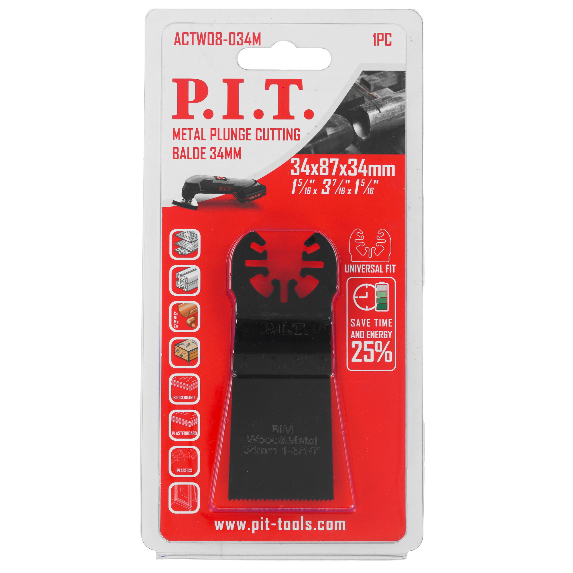 Насадка для реноватора/мфи P.I.T. ACTW08-034M 9183943 PIT STDN-0152055